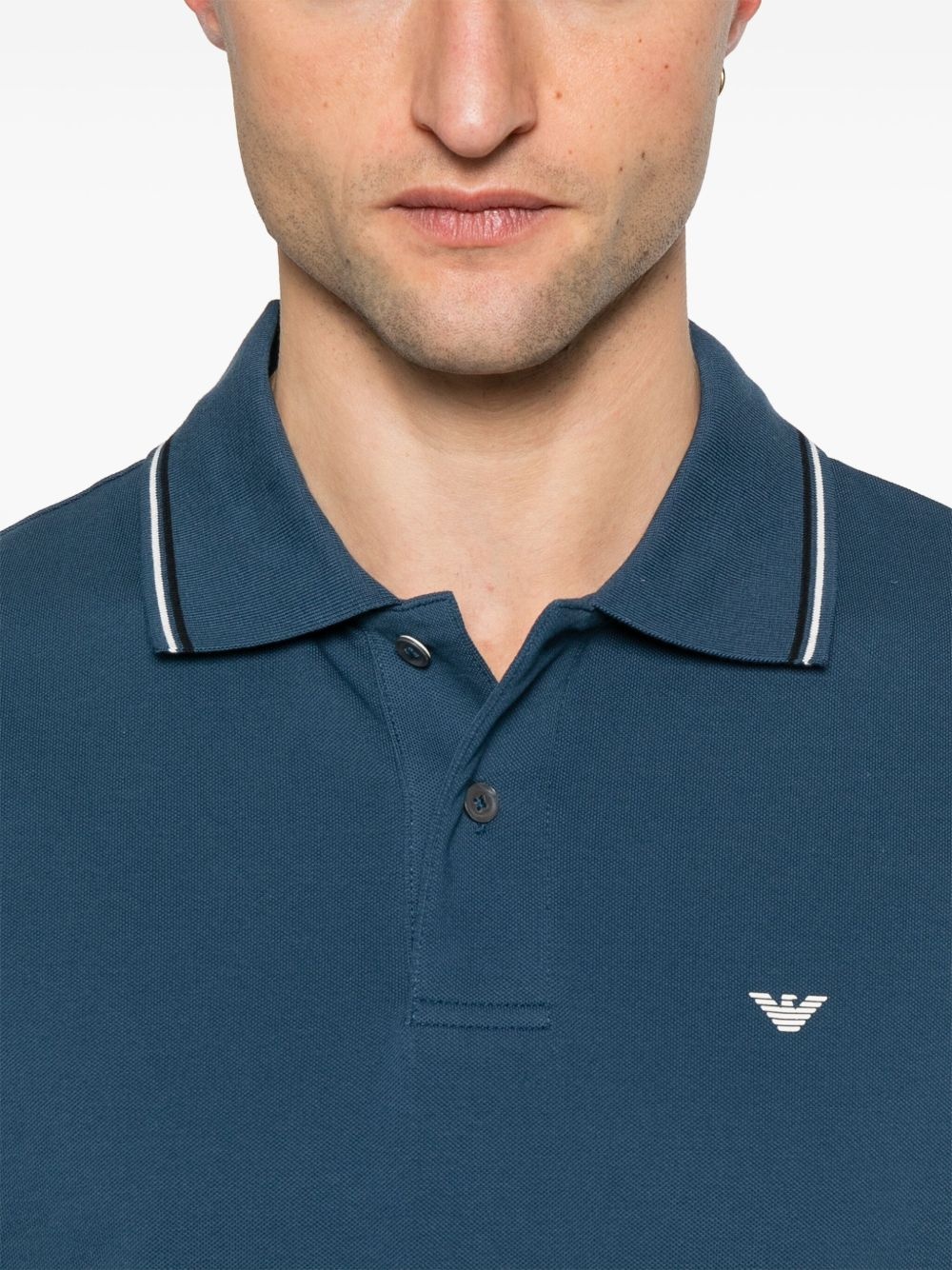 logo-print polo shirt - 4