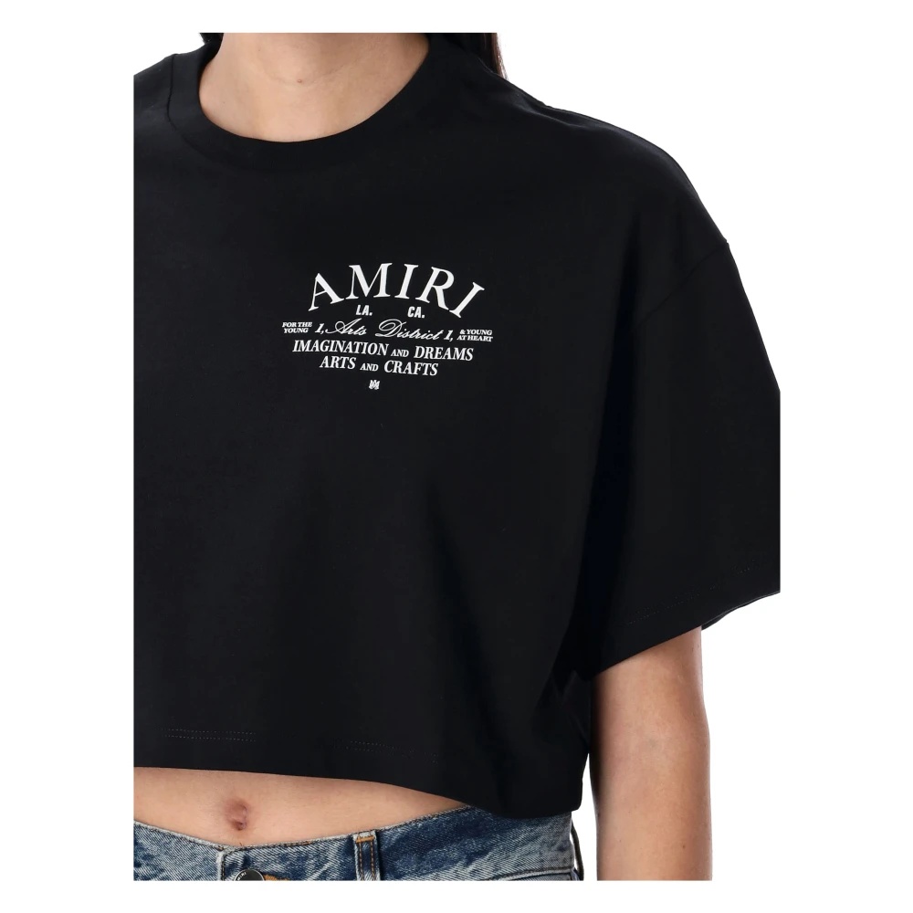【AMIRI】 ARTS DISTRICT CROPPED TEE AMIRI WOMEN'S ARTS DISTRICT CROPPED TEE | REVERSIBLE