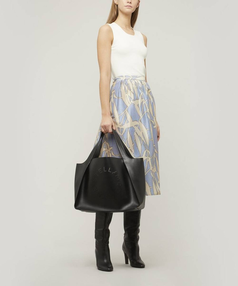 Stella McCartney Stella Logo faux-leather tote bag outlook