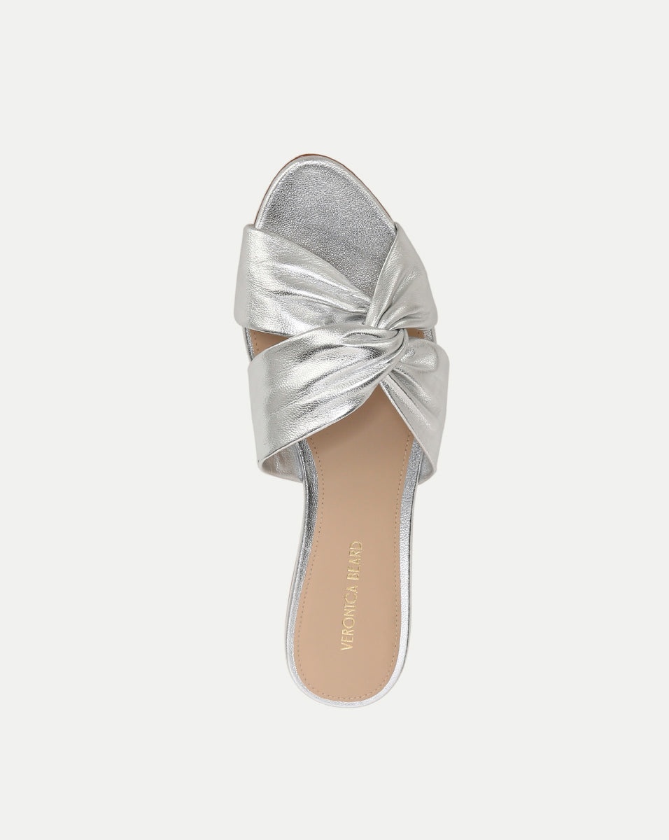 SERAPHINA METALLIC LEATHER TWIST SANDAL - 3