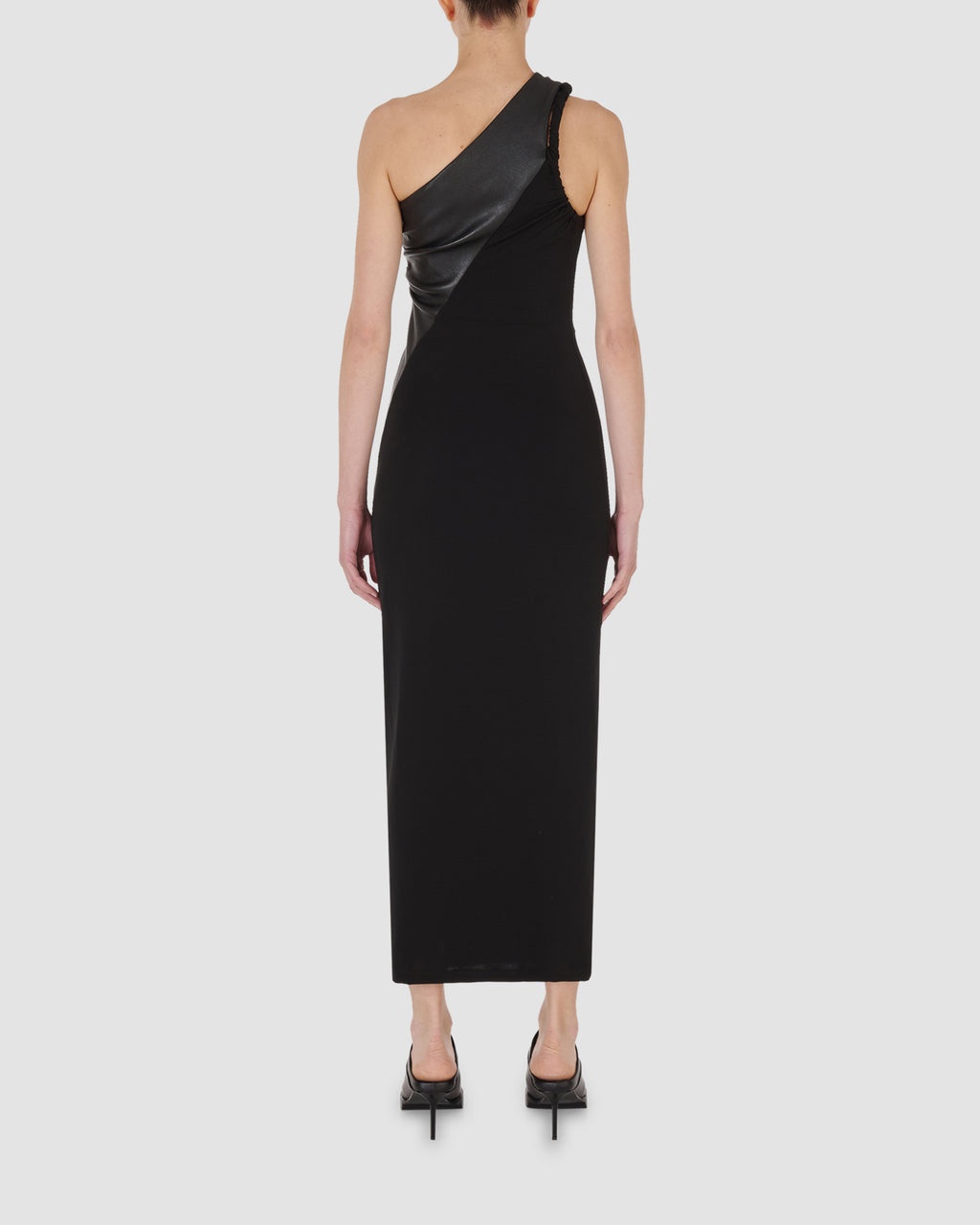 SLICED LEATHER DRESS - 5