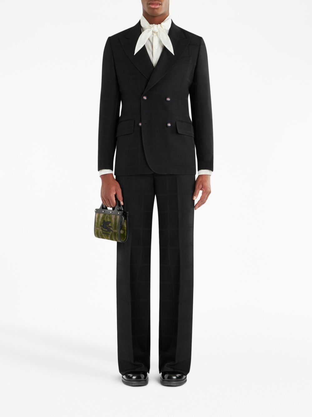 wool double-breast jacket - 2