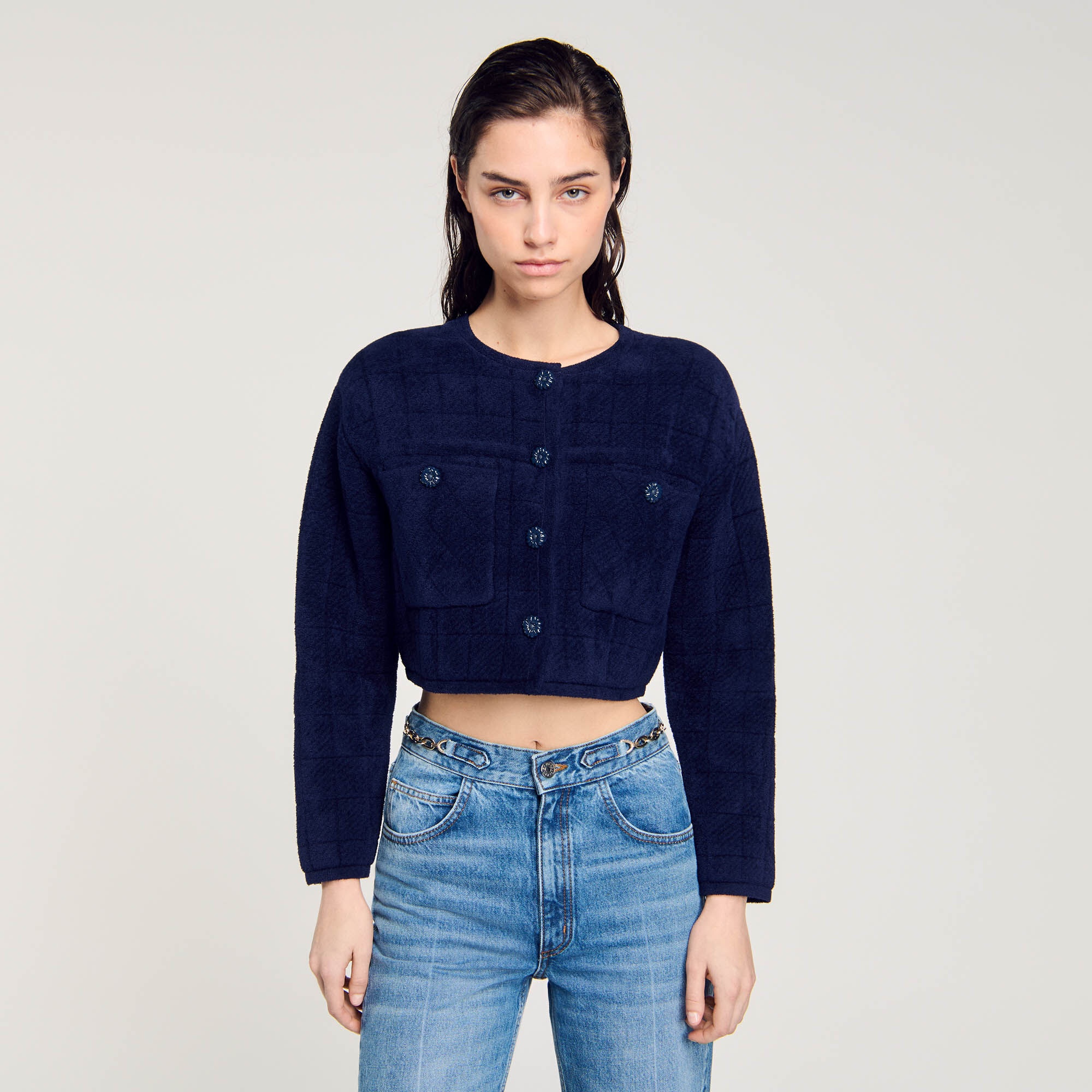 SHORT KNIT JACKET - 5