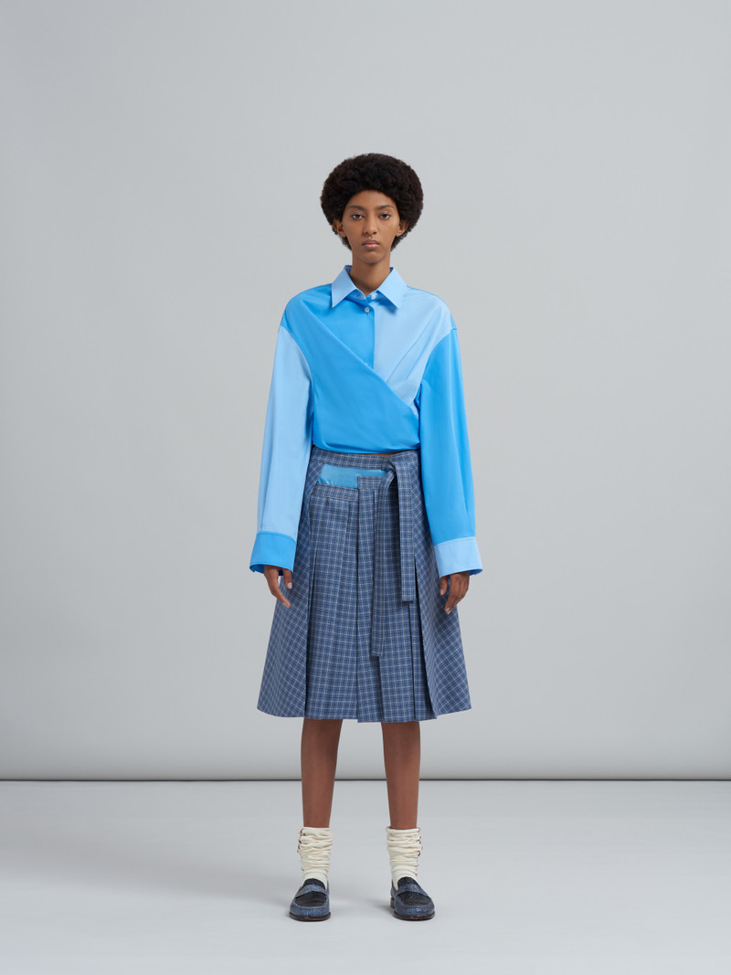 Marni CHECK WOOL TWILL SKIRT outlook