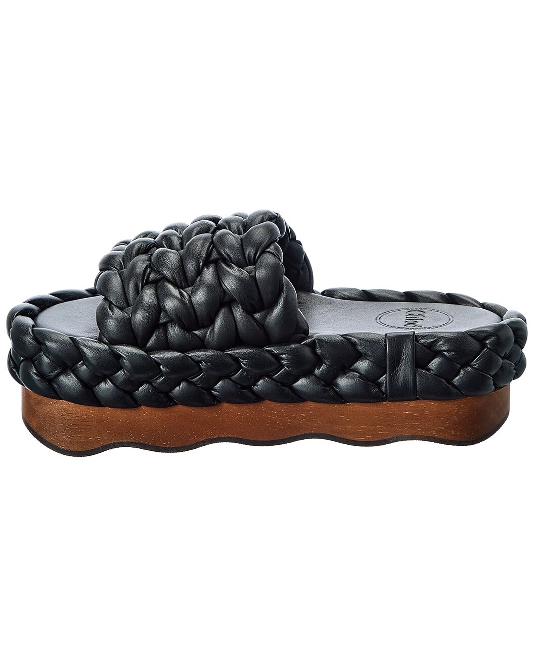 Chloé Woody Braided Leather Sandal - 2