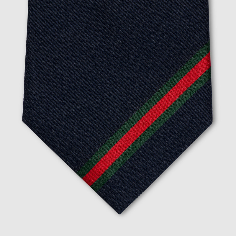 GUCCI Web silk jacquard tie outlook