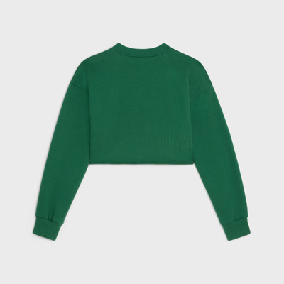 CELINE CROPPED CELINE SWEATSHIRT IN COTTON FLEECE outlook