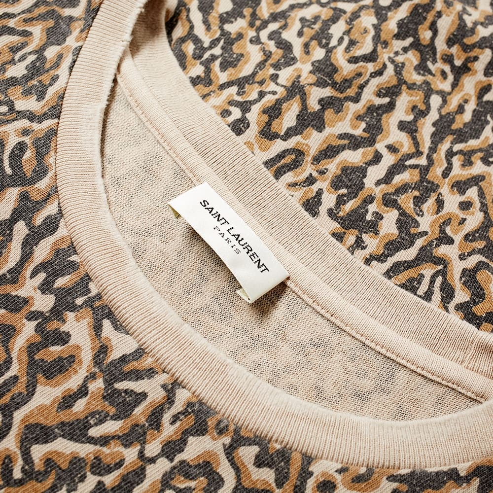 Saint Laurent Washed Leopard Tee - 2