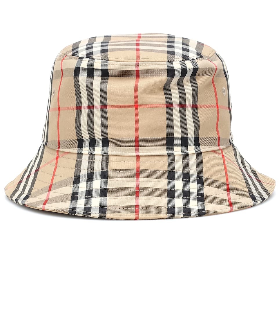 Vintage Check cotton bucket hat - 1