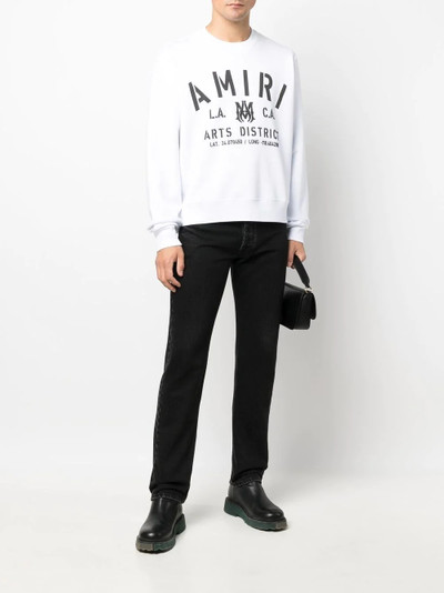 AMIRI logo-print crew-neck sweatshirt outlook