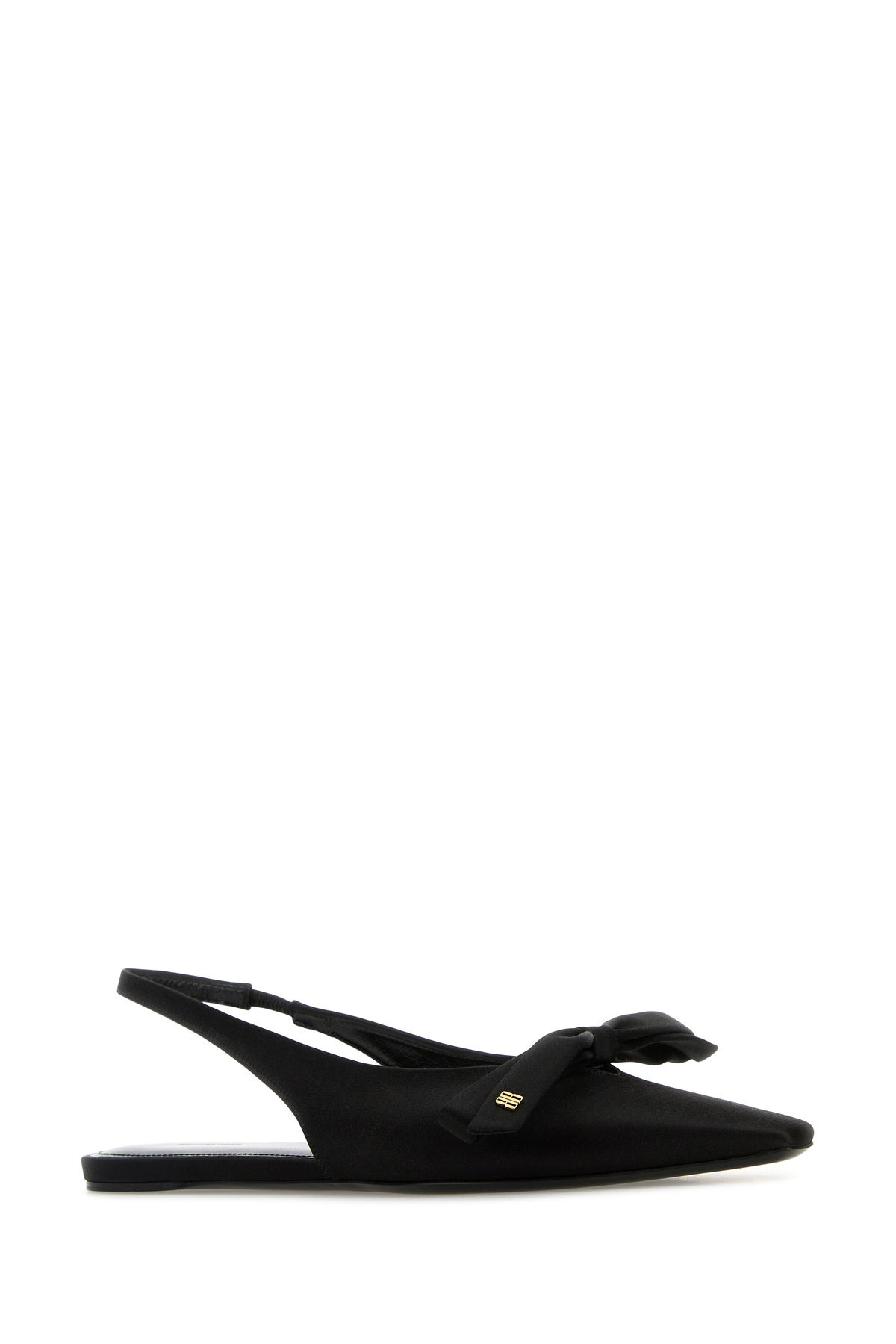 Black satin ballerinas - 2