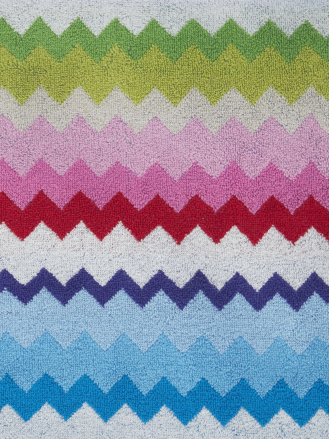 Beach towel 100x180 cm Riverbero in zig zag cotton terry - 4