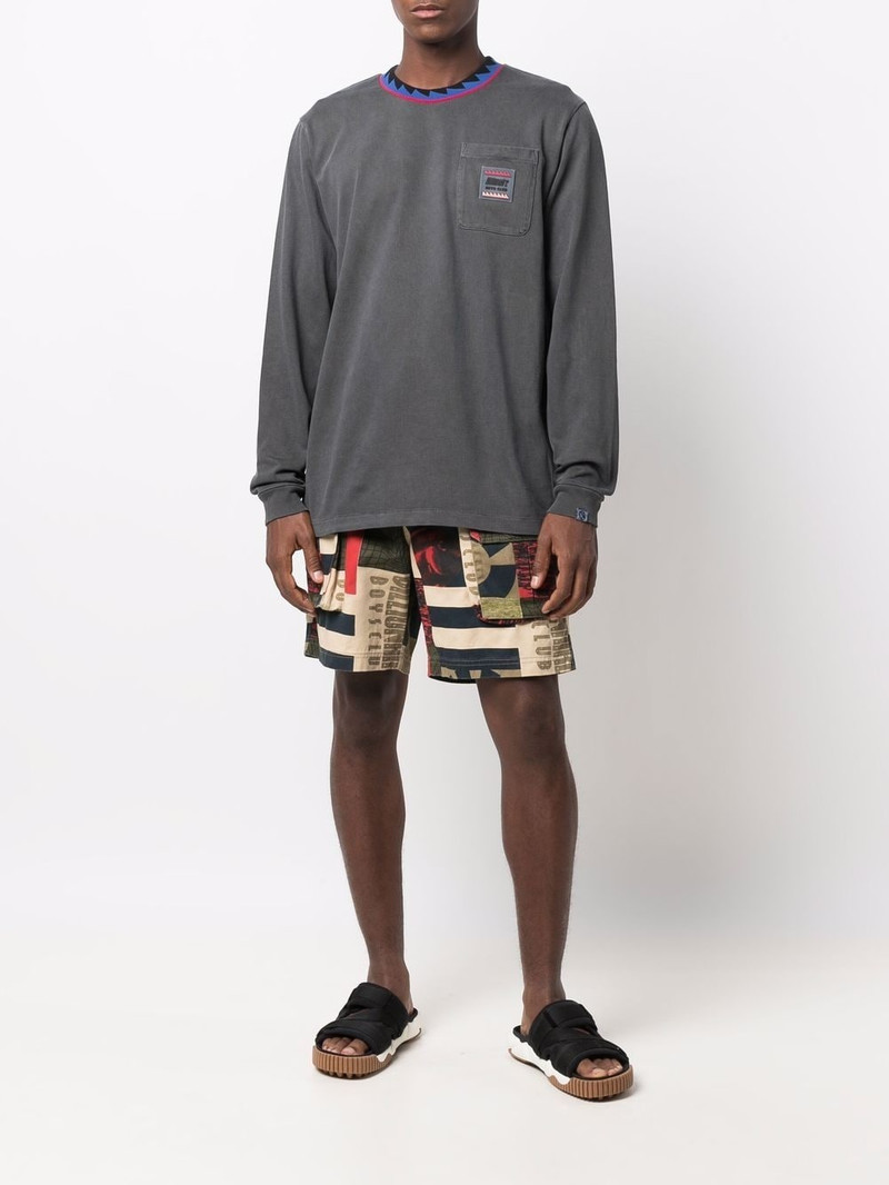 BILLIONAIRE BOYS CLUB cotton contrasting-collar sweatshirt outlook