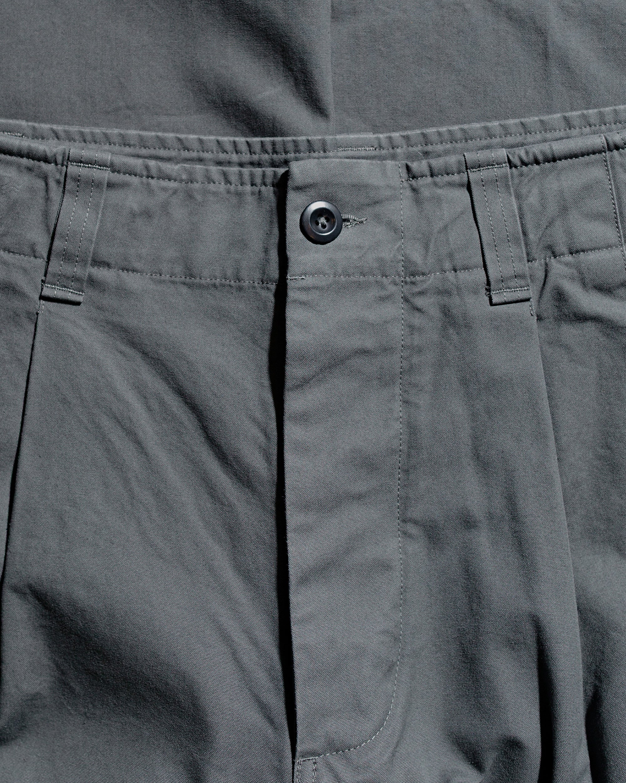 MHL Stitch Pleat Trouser Compact Cotton Canvas Charcoal - 5