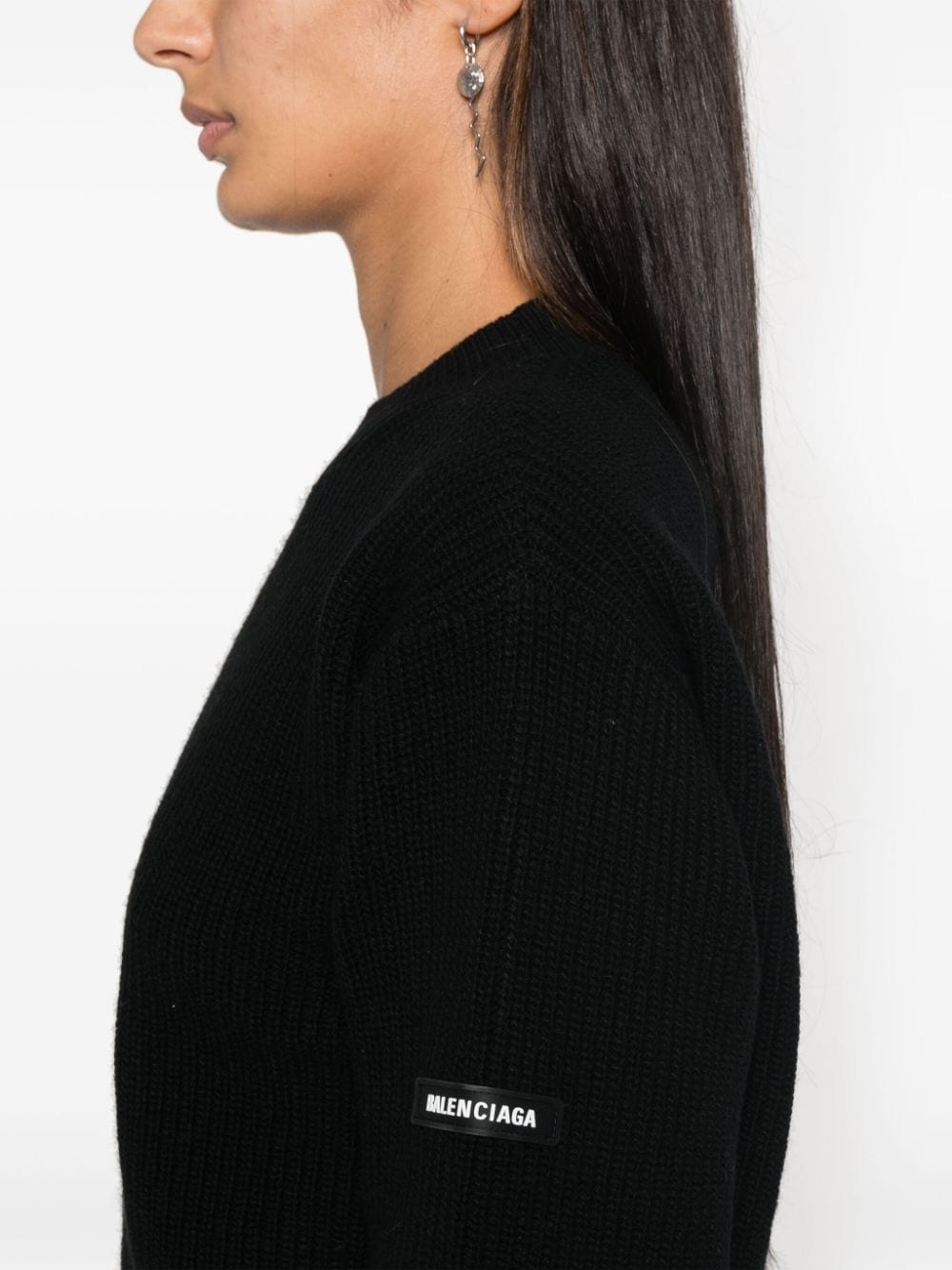 logo-patch sweater - 5