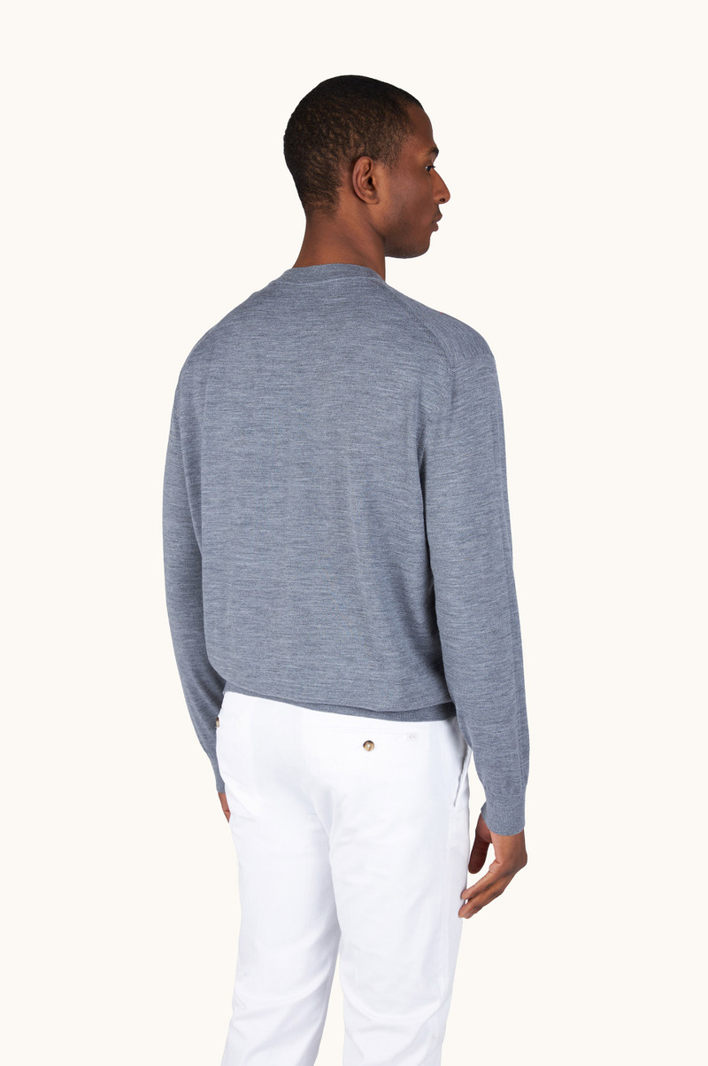 Paul & Shark 140’S SUPERFINE MERINO WOOL CREWNECK SWEATER outlook
