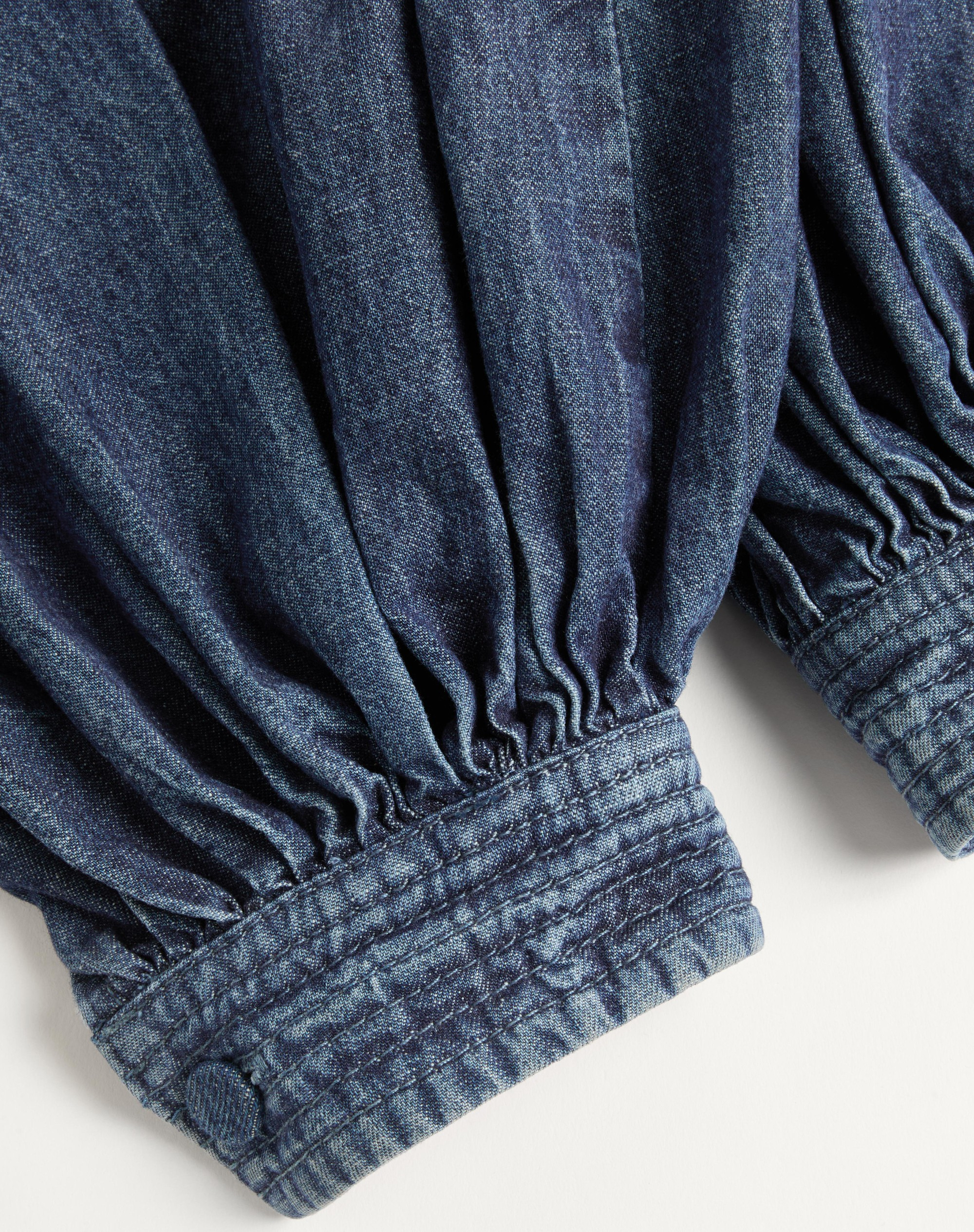 CHAMBRAY DENIM PANTS - 7