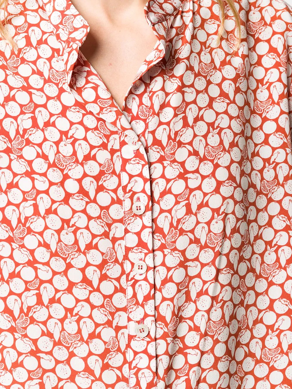 fruit print long-sleeved shirt - 5