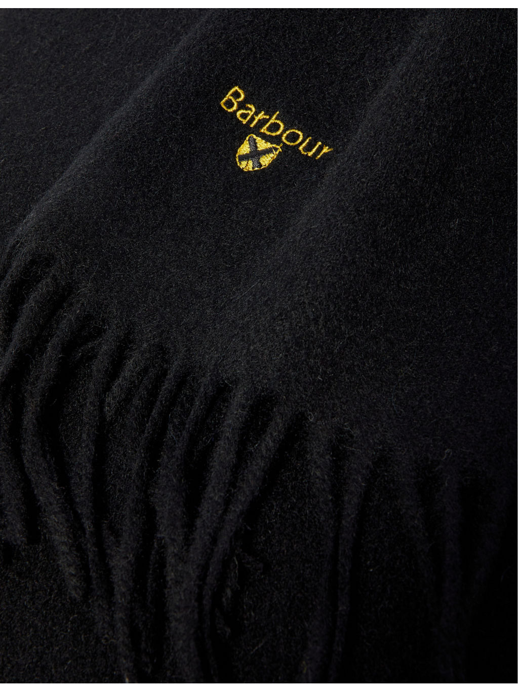 Brushed-texture tasselled-trim wool scarf - 2