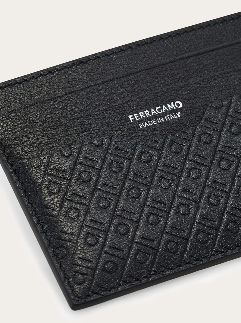 FERRAGAMO Ferragamo Monogram credit card holder outlook