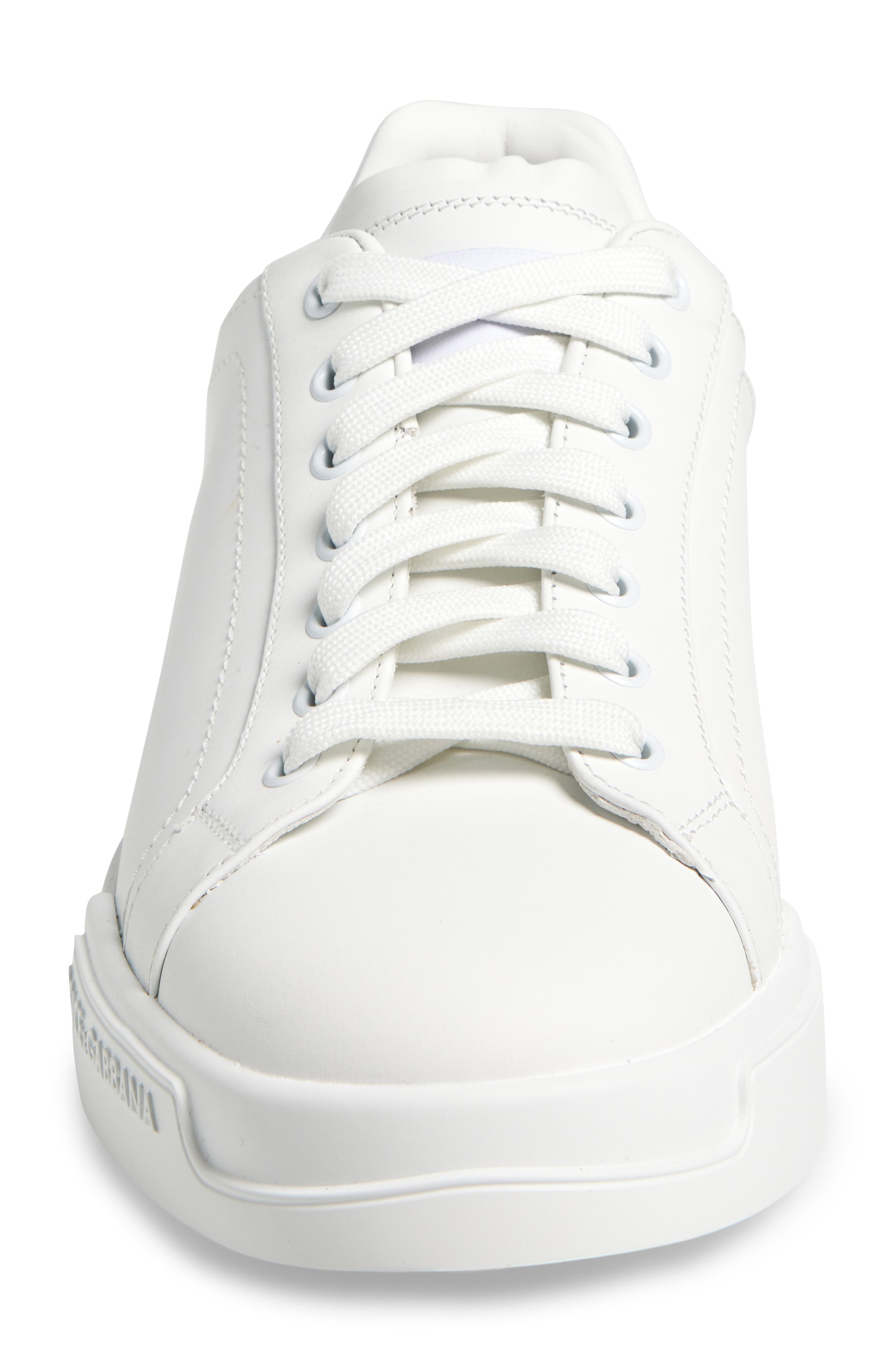 Dolce&Gabbana Nappato Sneaker in 80002 Bianco Ottico at Nordstrom - 4