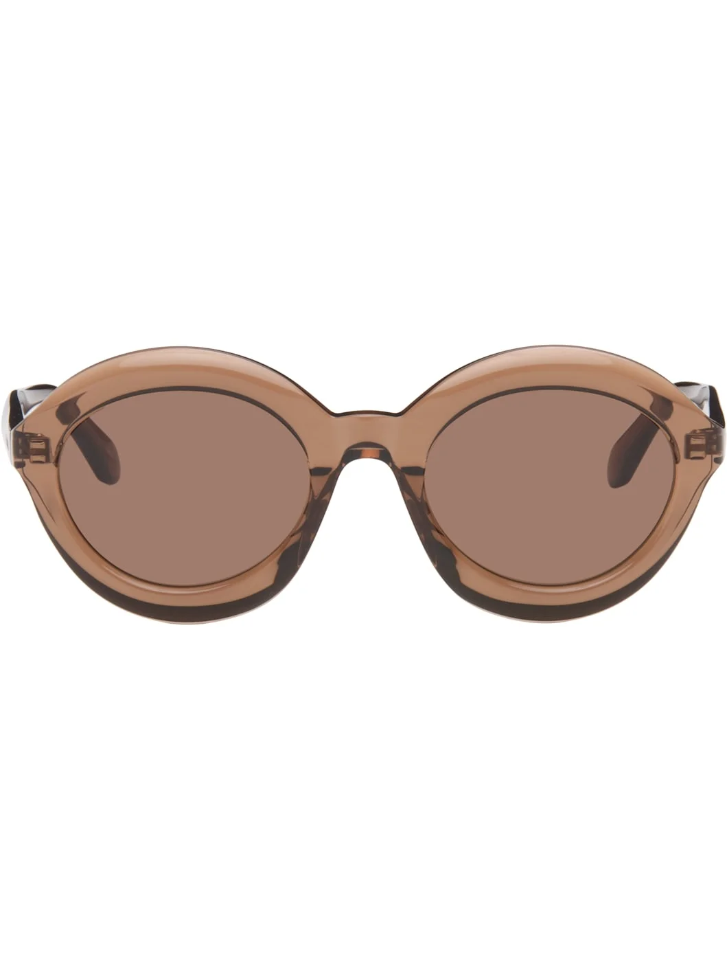 Brown Round Sunglasses - 1