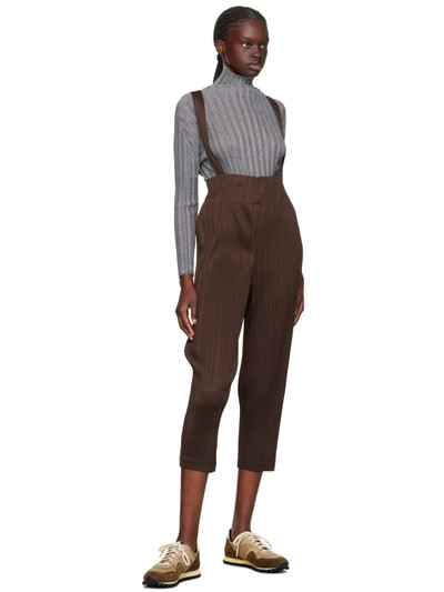 Pleats Please Issey Miyake Brown Monthly Colors September Jumpsuit outlook