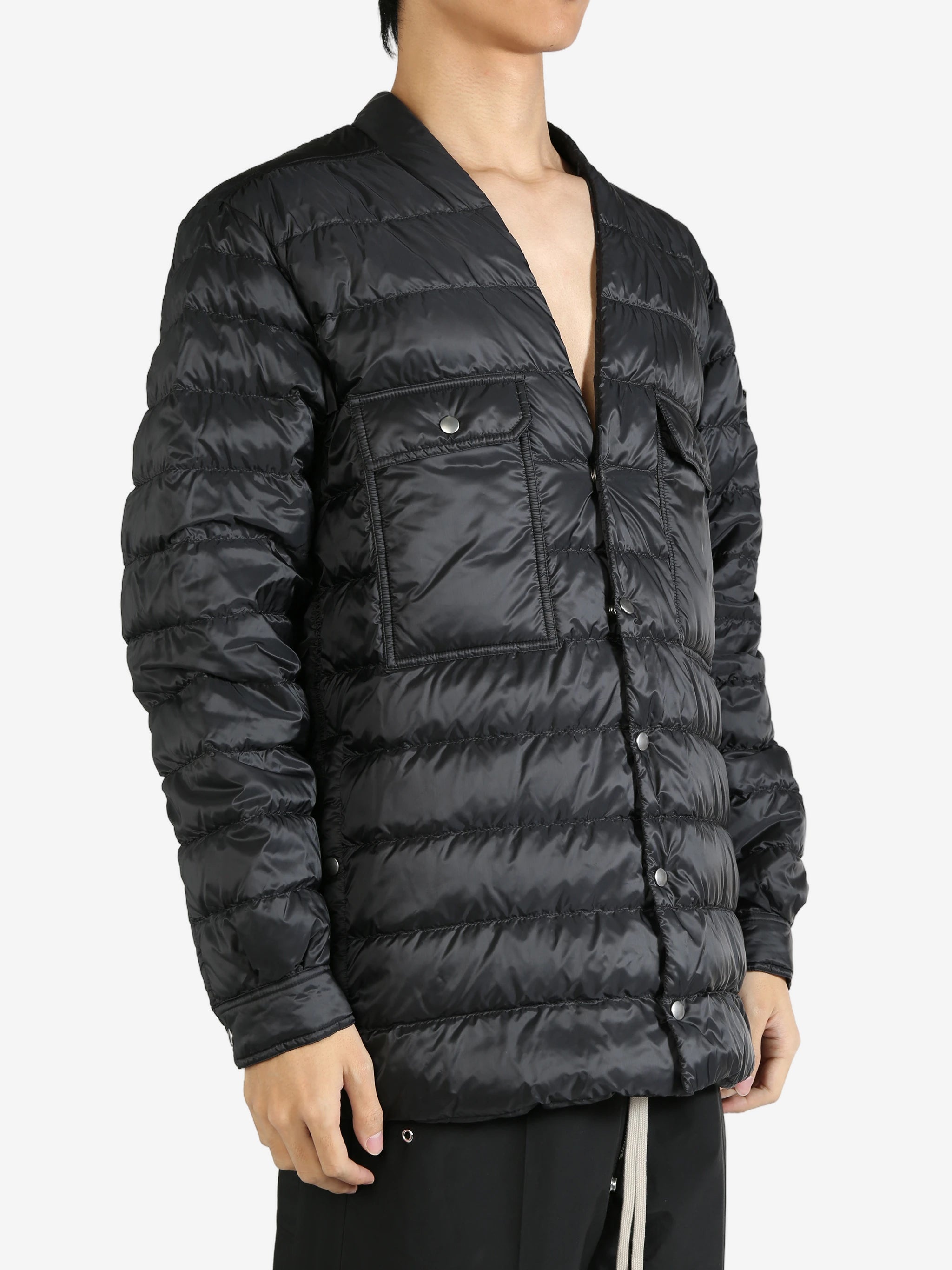 ジャケット MONCLER X RICK OWENS MU02D2F01OUTERSHIRT Moncler + Rick Owens Mu02d2f01outershirt | italist