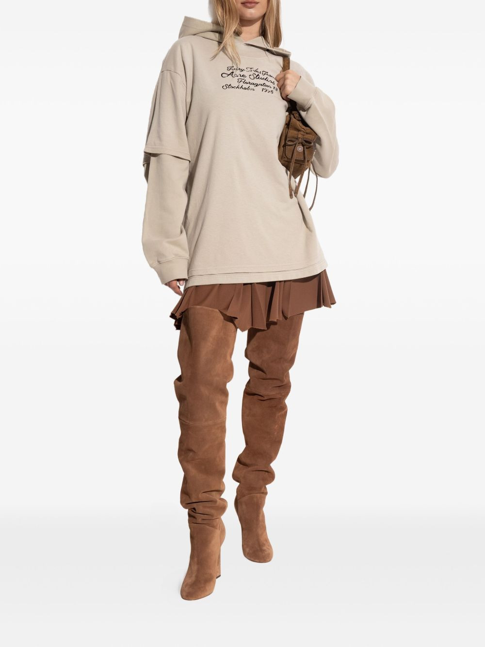 suede over-the-knee heeled boots - 5