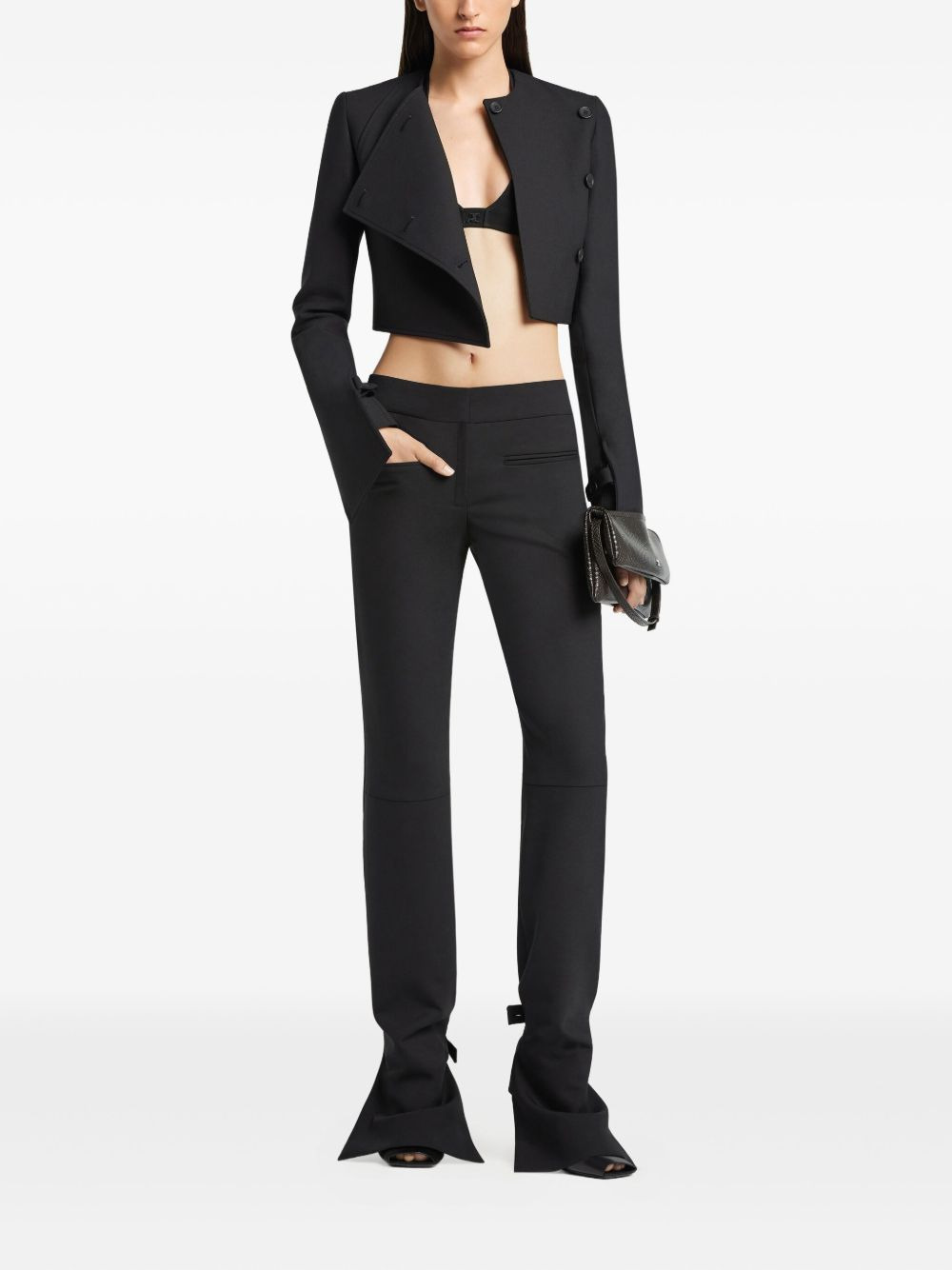 oblique buttoned jacket - 2