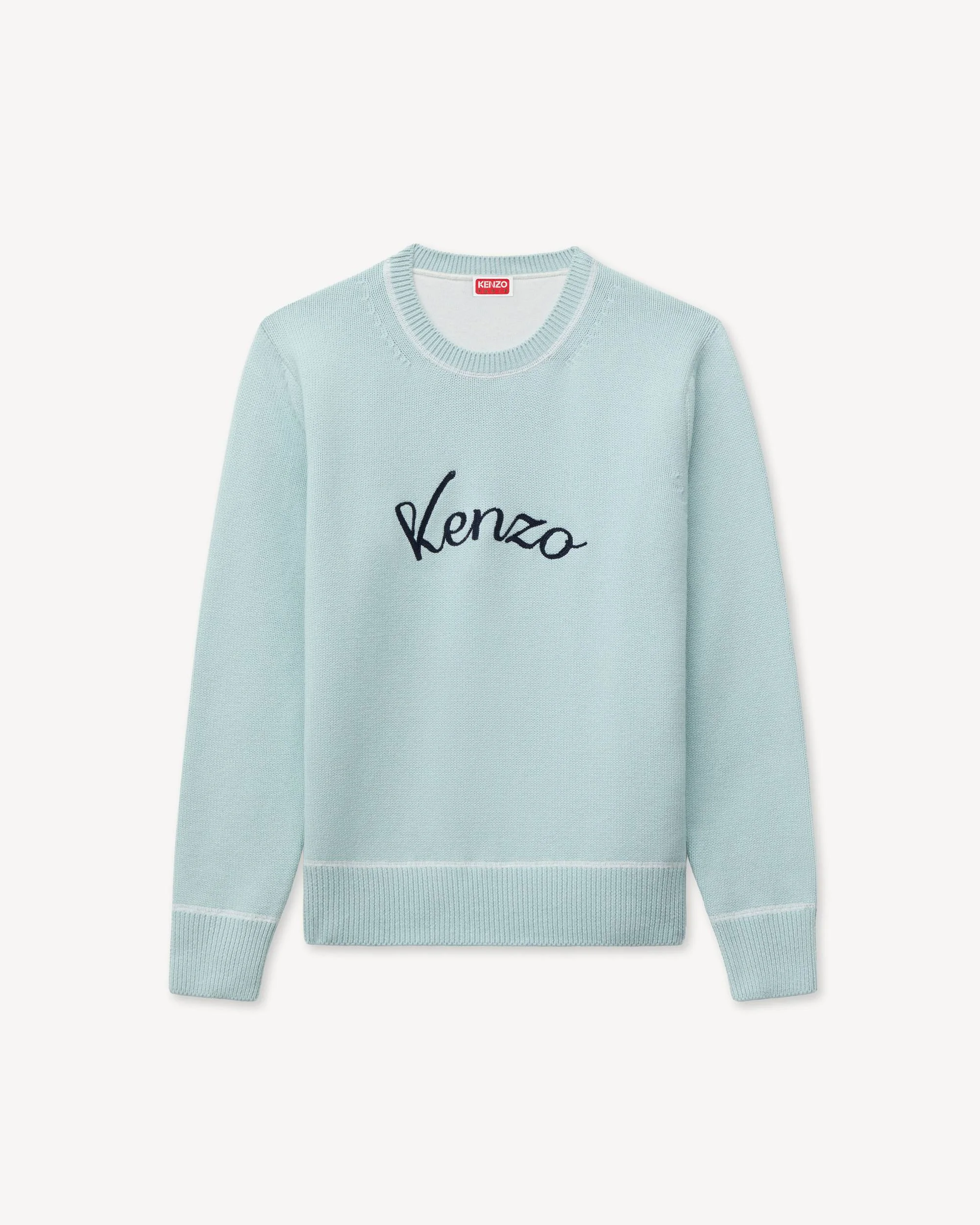 'KENZO Varsity' embroiered jumper in wool cotton - 1