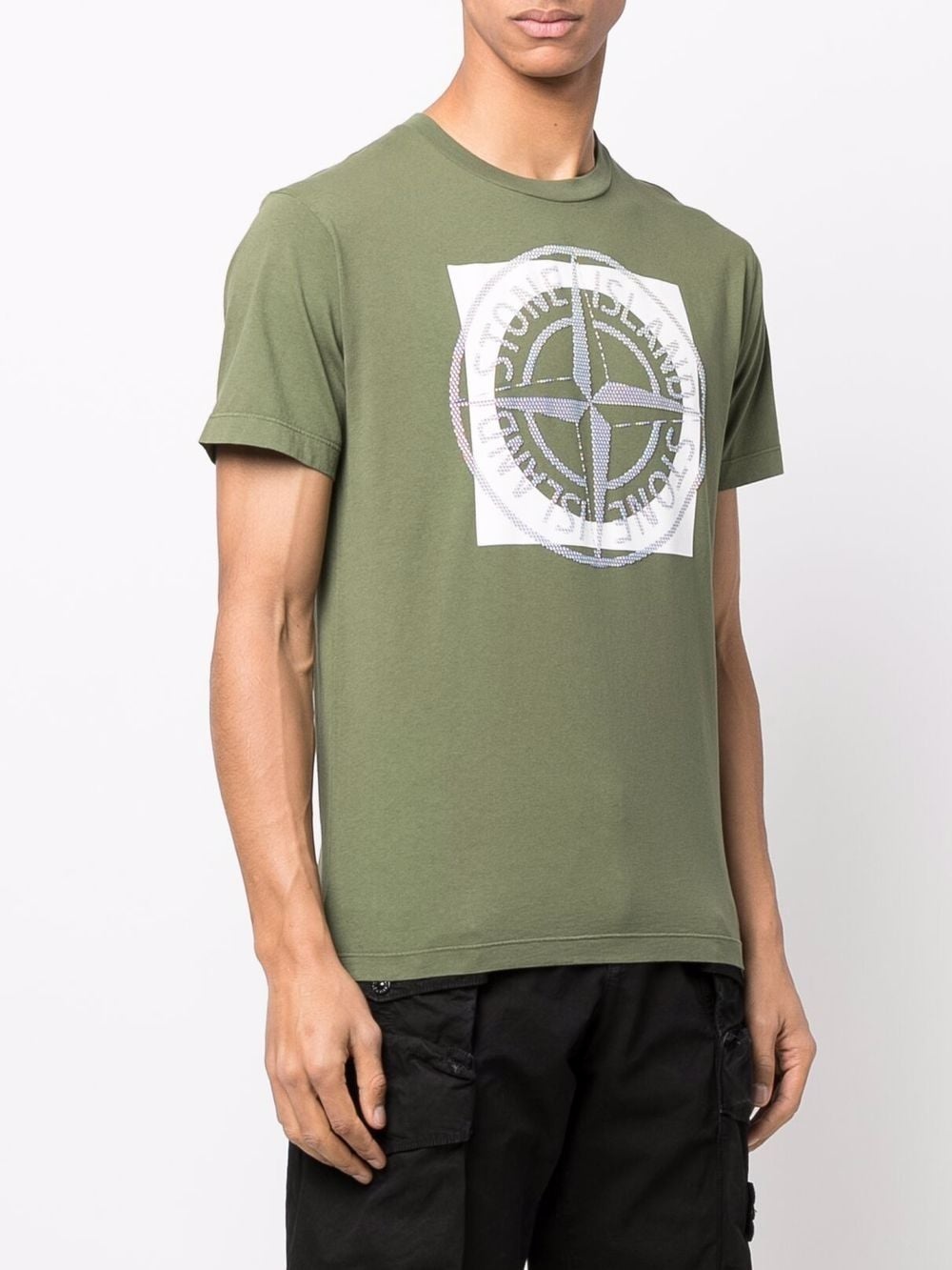 Compass logo-print T-shirt - 3