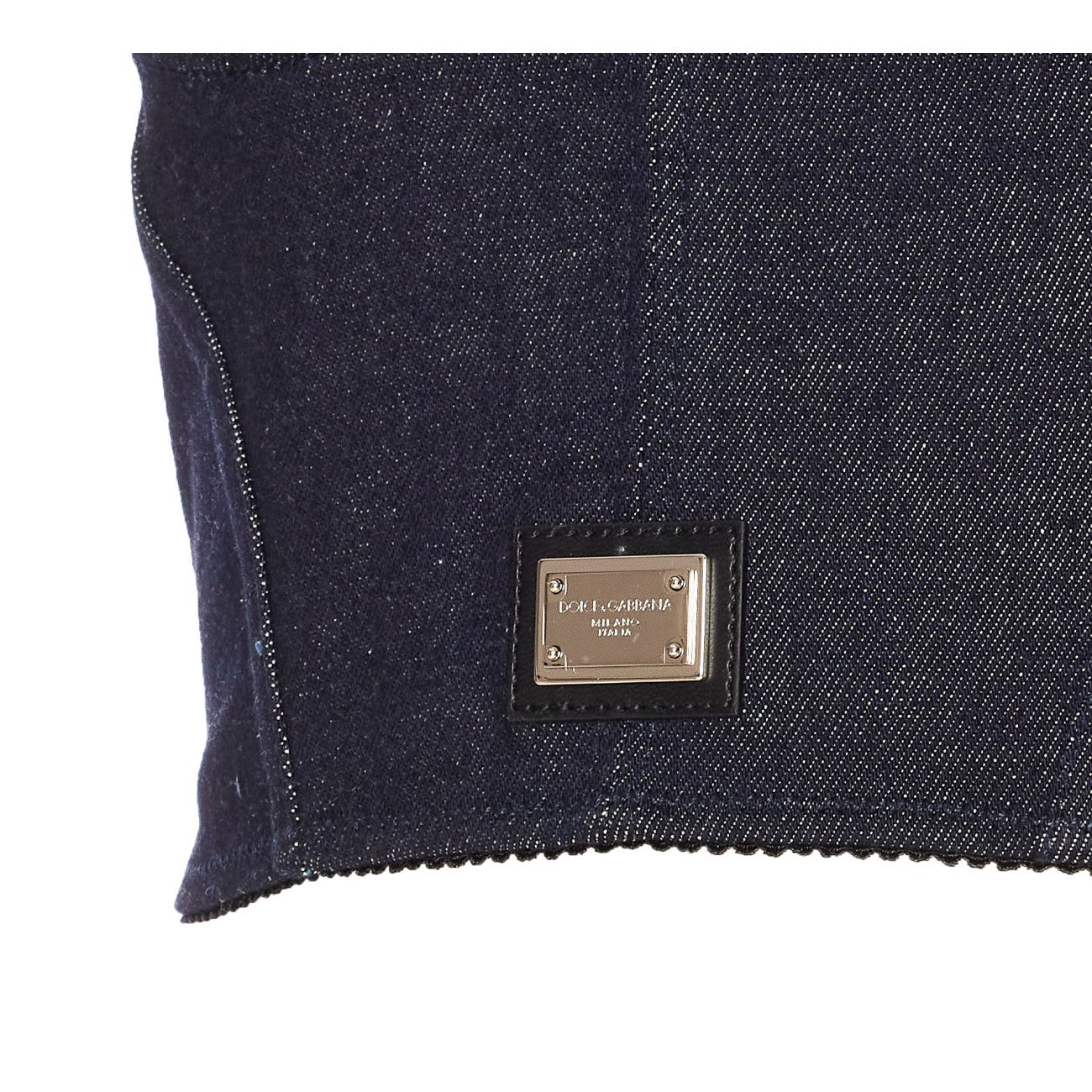 Dolce&Gabbana Women Plaque Logo Denim Corset Top - 3
