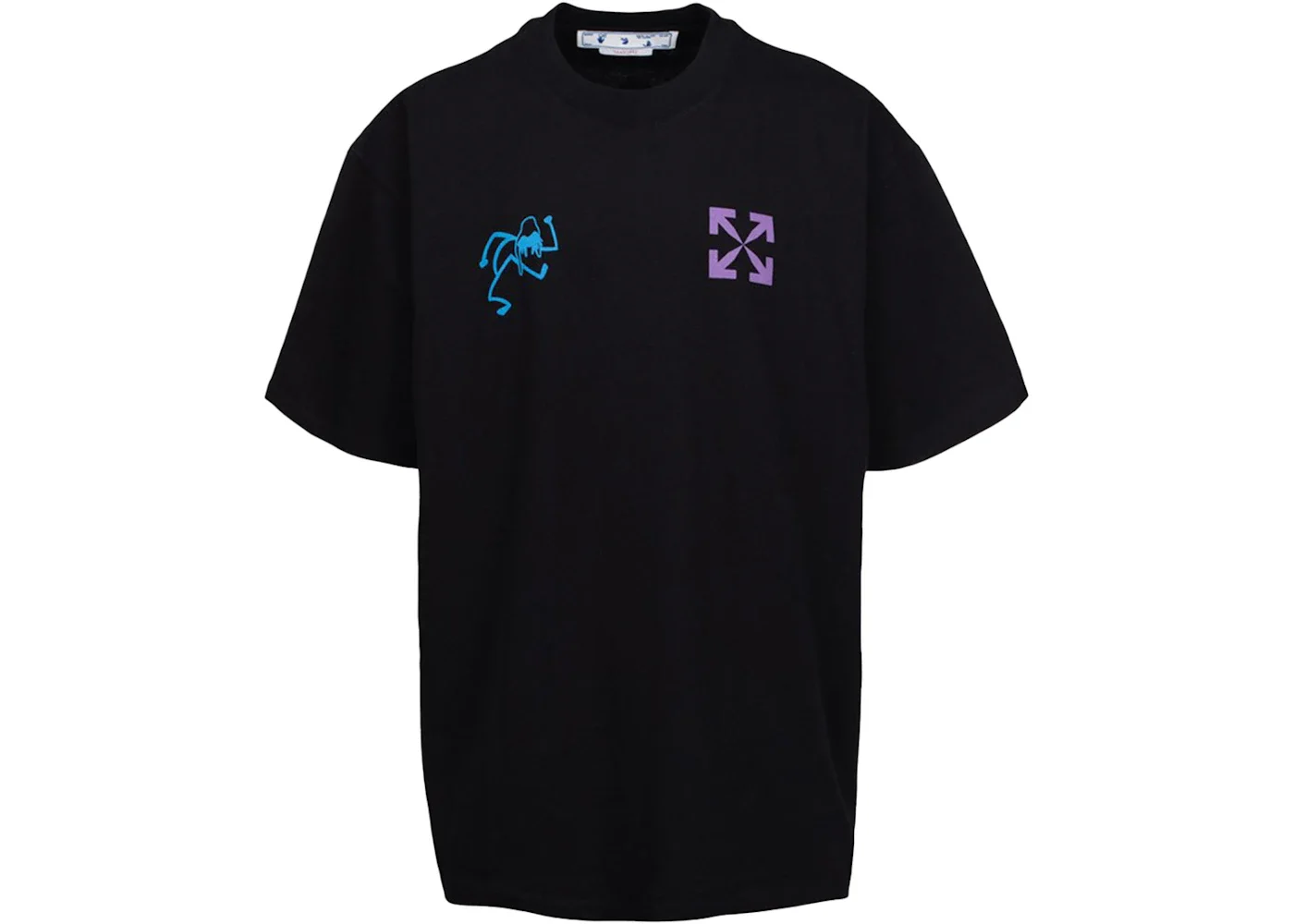 OFF-WHITE 90's Liquid Oversized T-Shirt Black/Multi - 1