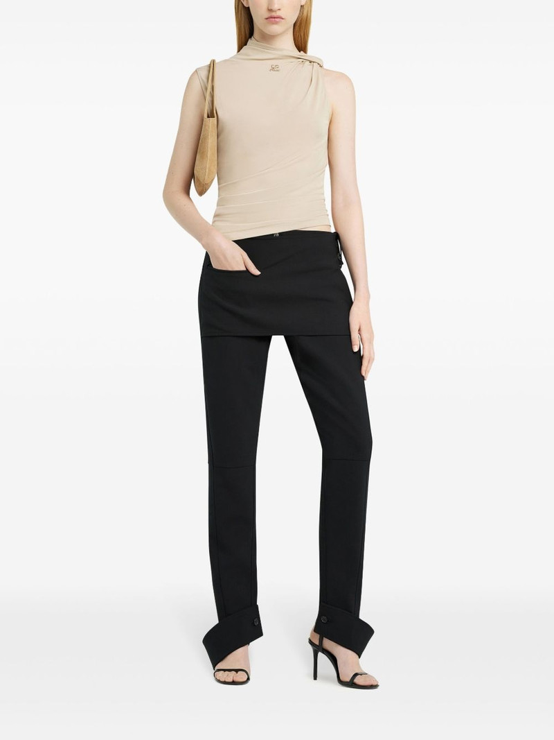 courrèges draped top outlook
