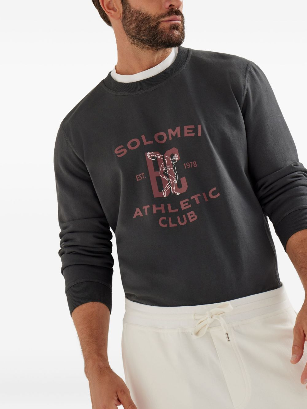 Solomei Athletic-Club print sweatshirt - 3