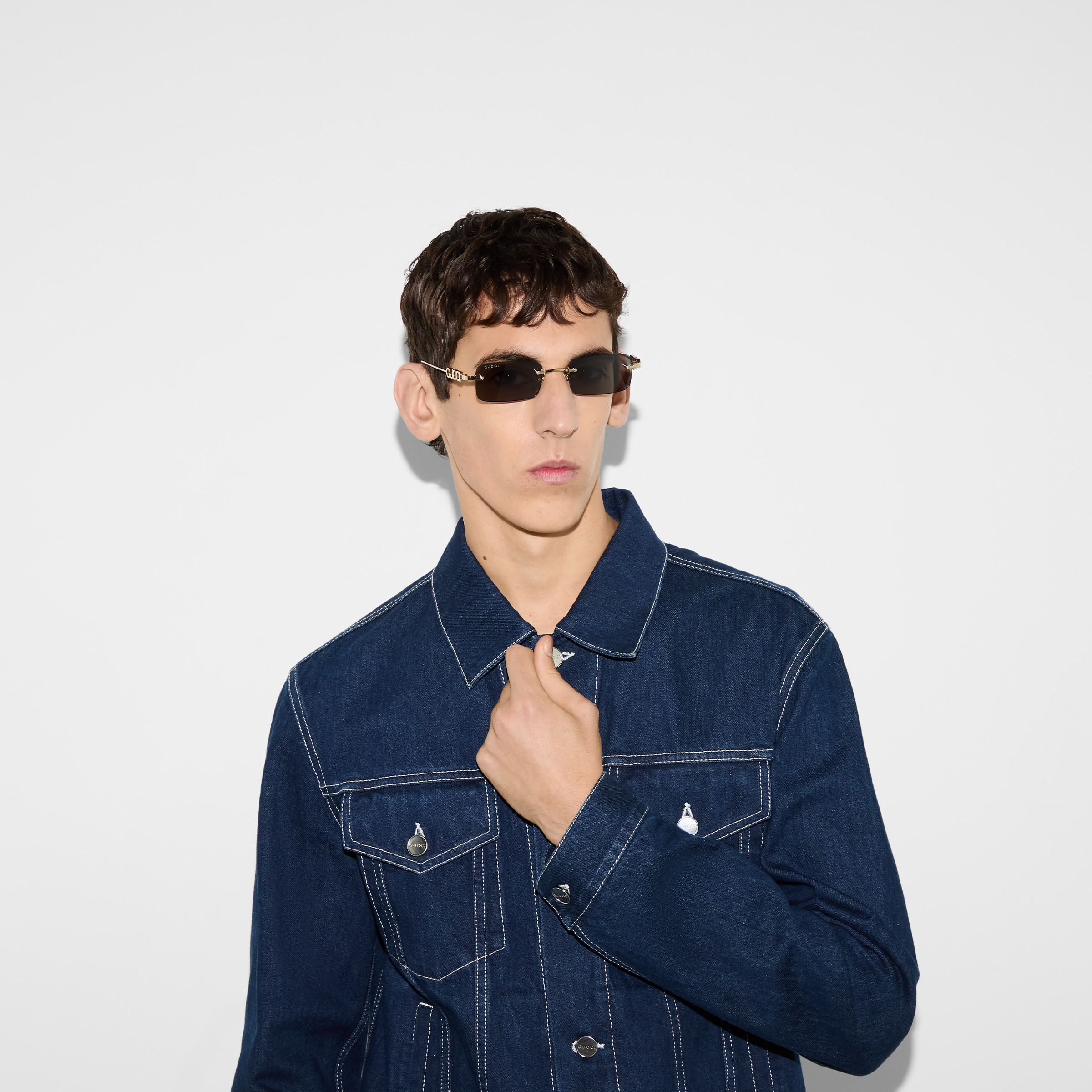 Rectangular frame sunglasses - 3