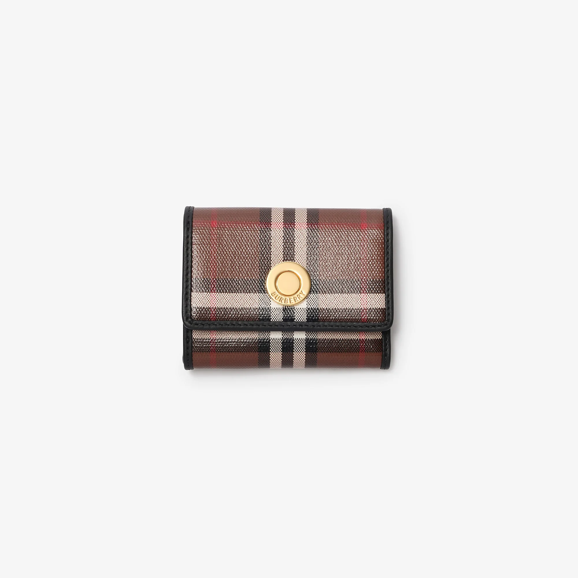 Small Check Folding Wallet - 1