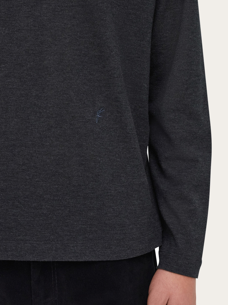 Long sleeve polo shirt 5