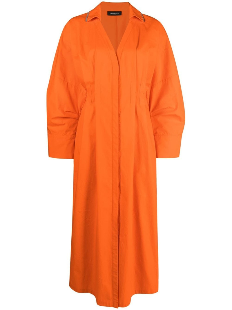 V-neck midi dress 1