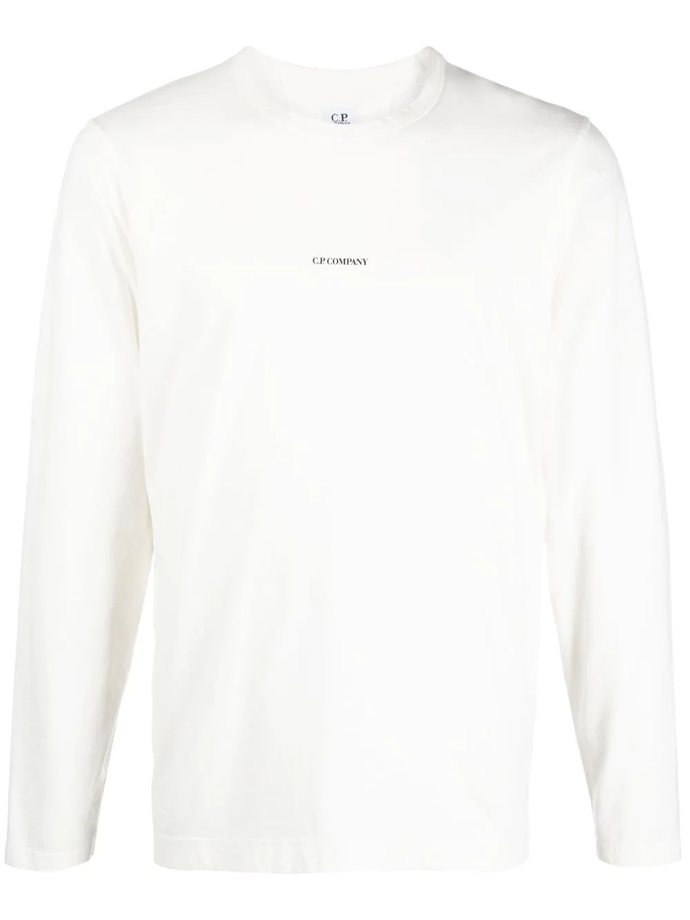 logo-print long-sleeve top - 1