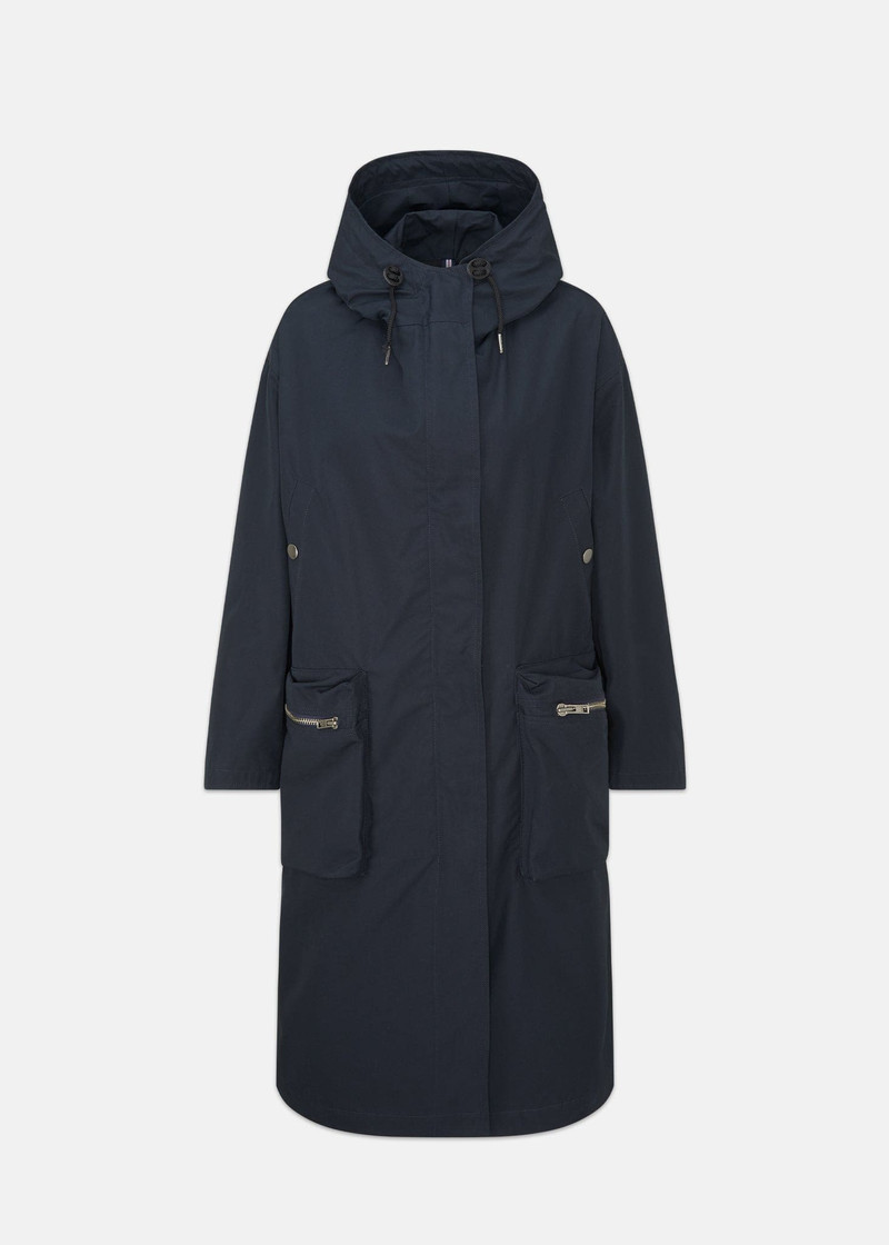 Women's Coleman Parka Black Navy 1