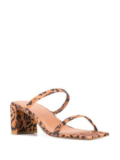 BY FAR Tanya leopard print sandals outlook