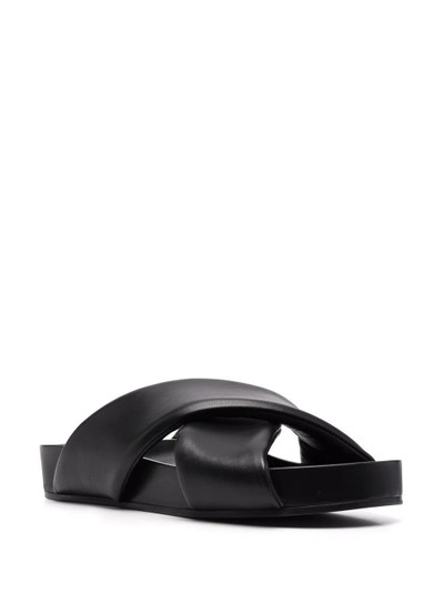 Jil Sander cross-strap leather sandals outlook