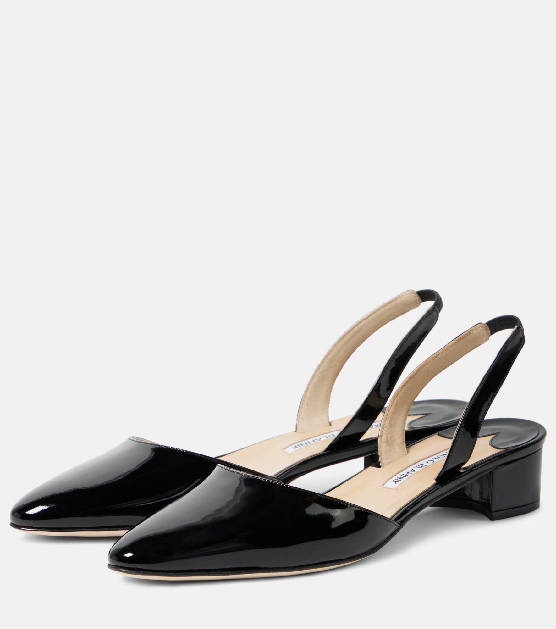Aspro 30 patent leather slingback pumps - 5