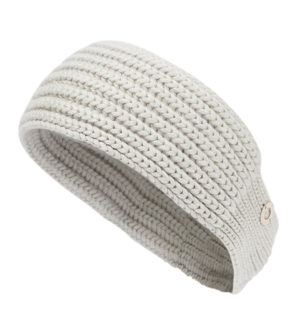 Ribbed-knit cashmere-blend headband - 1