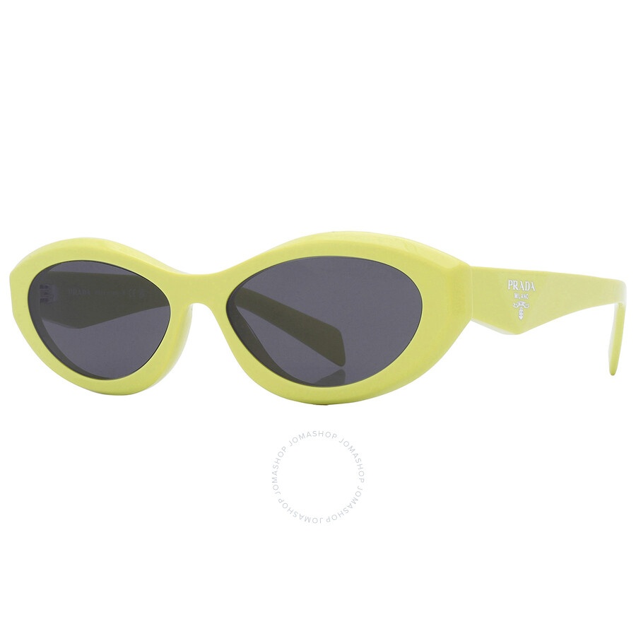 Prada Dark Gray Oval Ladies Sunglasses PR 26ZS 13L08Z 55 - 3