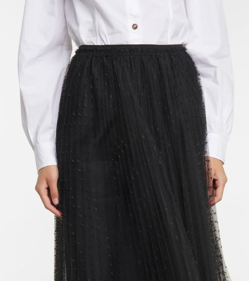 Point d'esprit tulle midi skirt 4