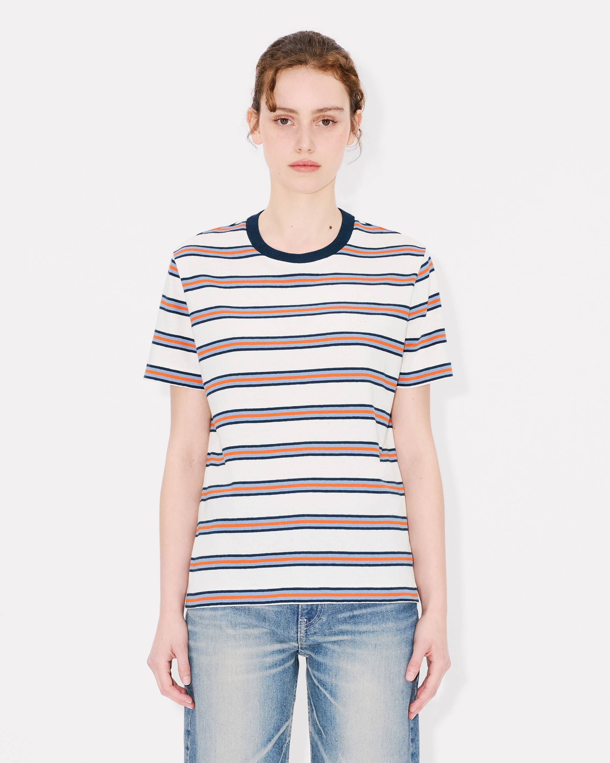 'KENZO Coast Lines' loose T-shirt in cotton linen - 3
