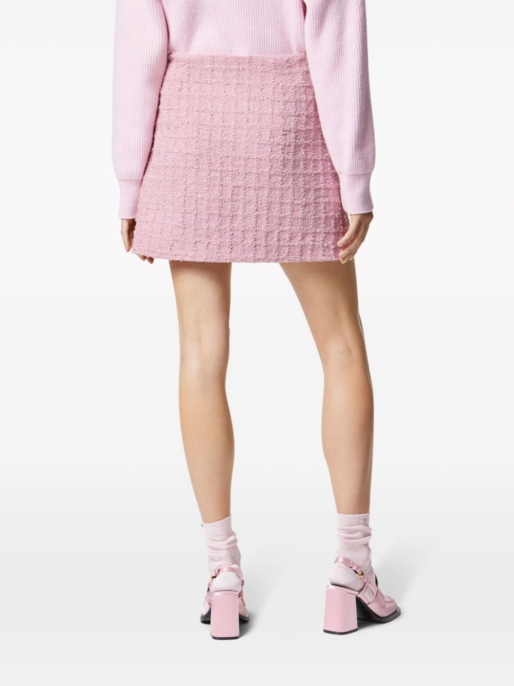 tweed high-waist skirt - 4